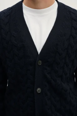Cardigan Aran en Laine