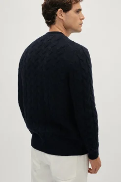 Cardigan Aran en Laine
