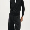 Cardigan avec col ras du cou en laine ultra douce