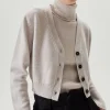 Cardigan court en Laine Mérinos