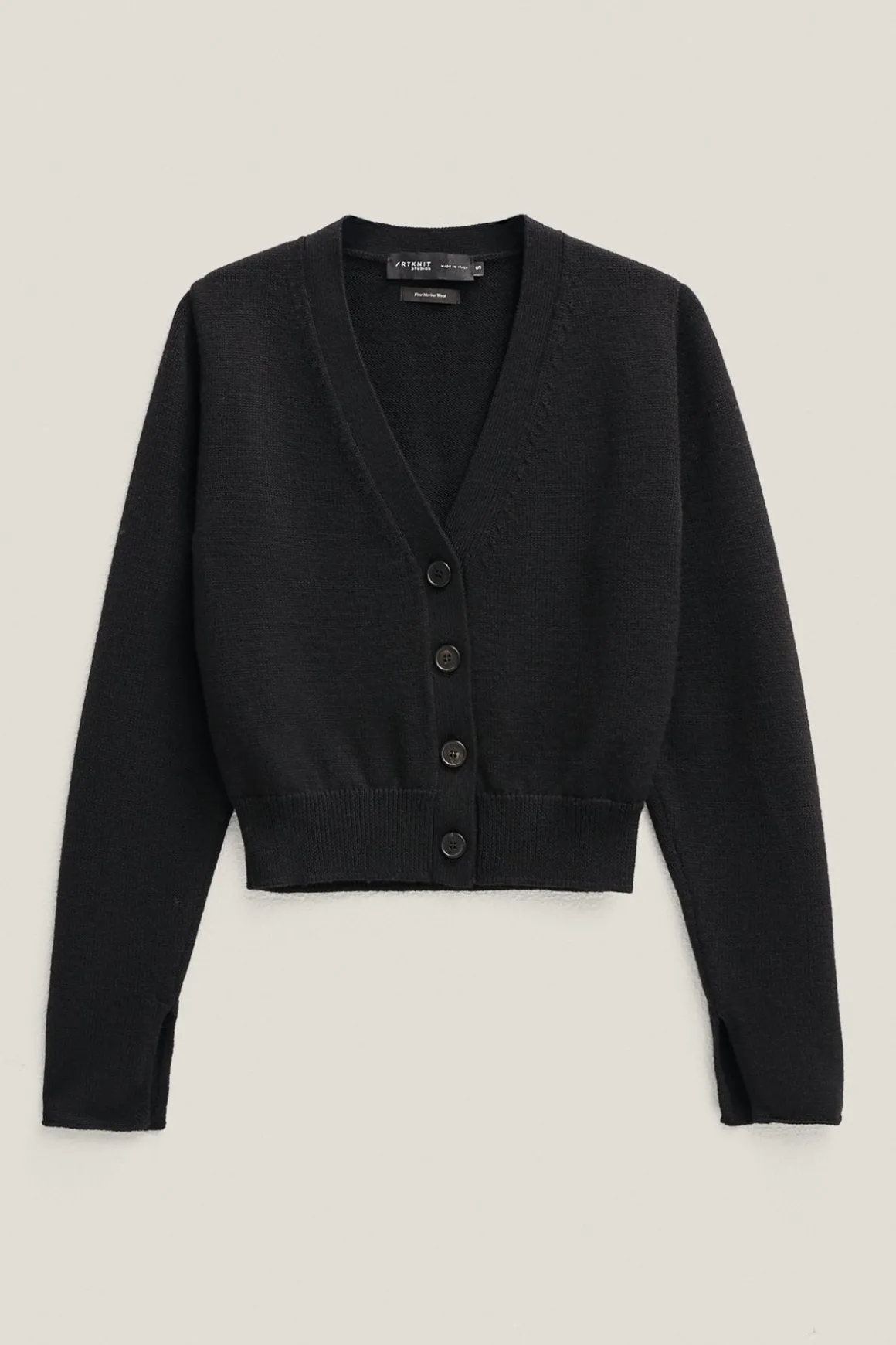 Cardigan court en Laine Mérinos