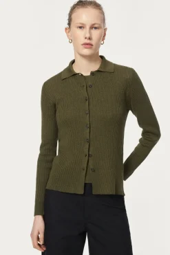 Chemise à mailles côtelées en Lin et Coton