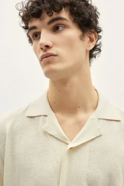 Chemise Bowling en Lin et Coton