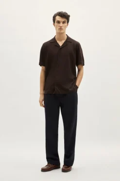 Chemise Bowling en Lin et Coton