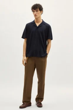 Chemise Bowling en Lin et Coton