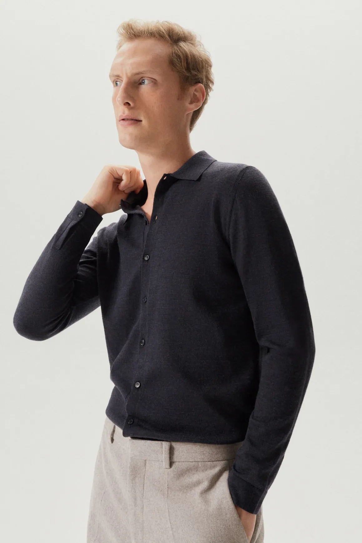 Chemise en maille de Laine Mérinos
