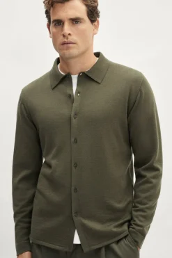 Chemise en maille de Laine Mérinos
