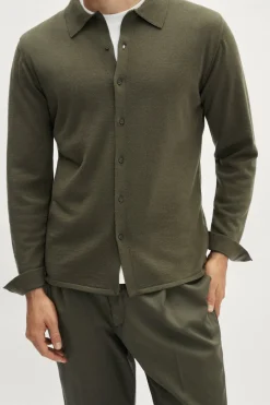 Chemise en maille de Laine Mérinos
