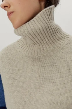 Gilet à col roulé en Laine