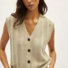 Gilet sans manches en Lin régénéré