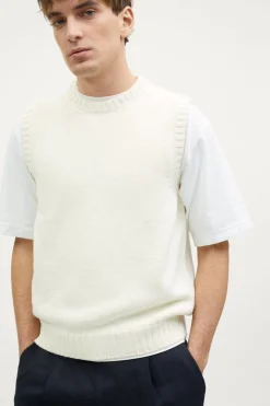 Gilet tricoté en Coton Biologique