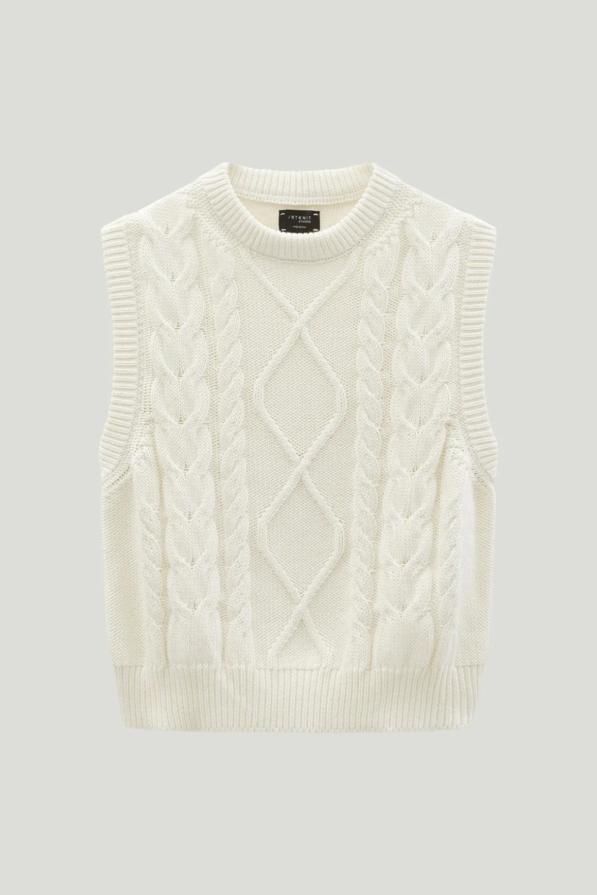 Gilet tricoté en Coton biologique Aran