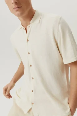La chemise à manches courtes en coton en lin - Version imparfaite