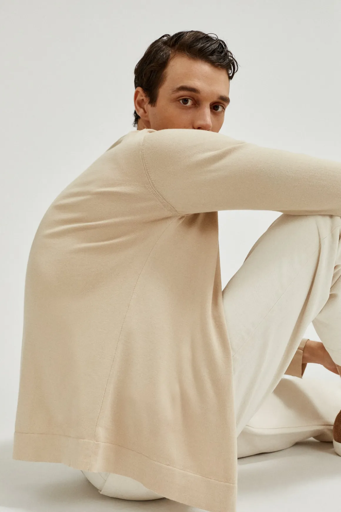 La chemise en tricot en coton biologique