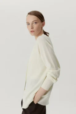Le cardigan détendu en laine ultrasoft