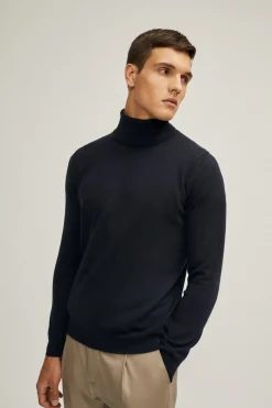 Le collier de rouleau classique supérieur en cachemire