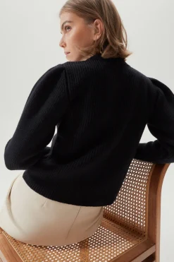 Le pull en laine mérinos avec des pinces