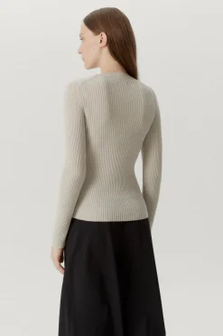 Le pull U-Leck en laine mérinos