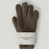 Les gants côtelés en laine pour femme