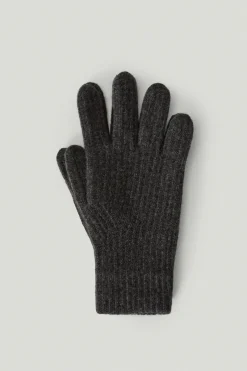 Les gants côtelés en laine pour femme