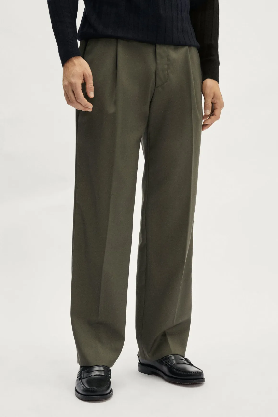 Pantalon ajusté en Laine