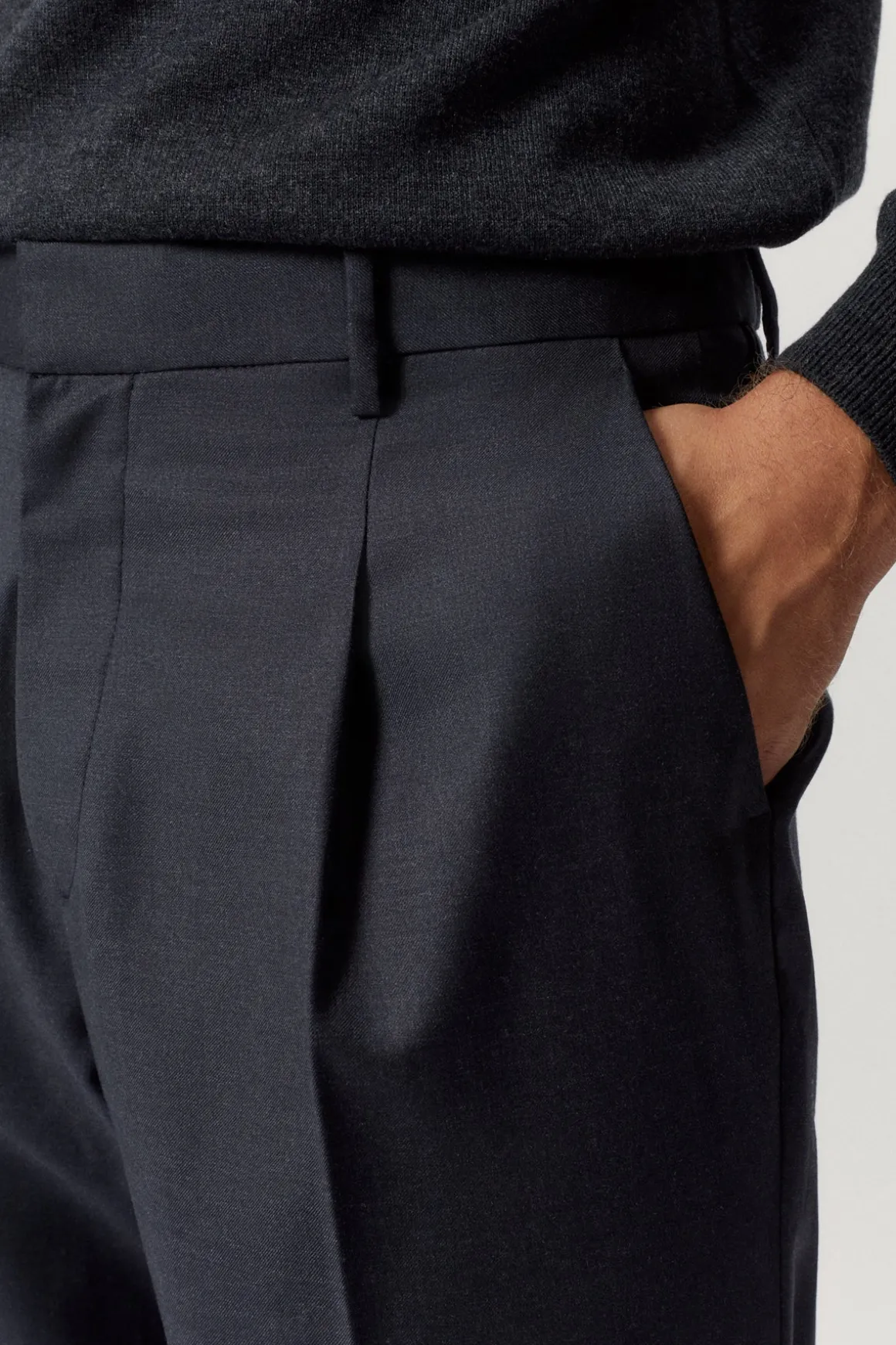 Pantalon ajusté en Laine