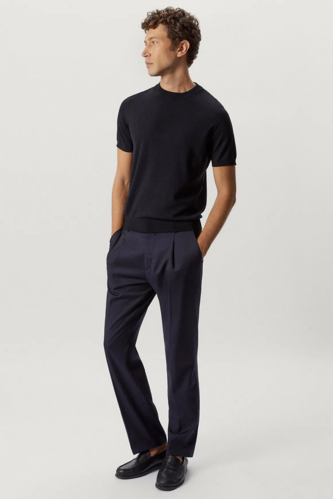 Pantalon ajusté en Laine