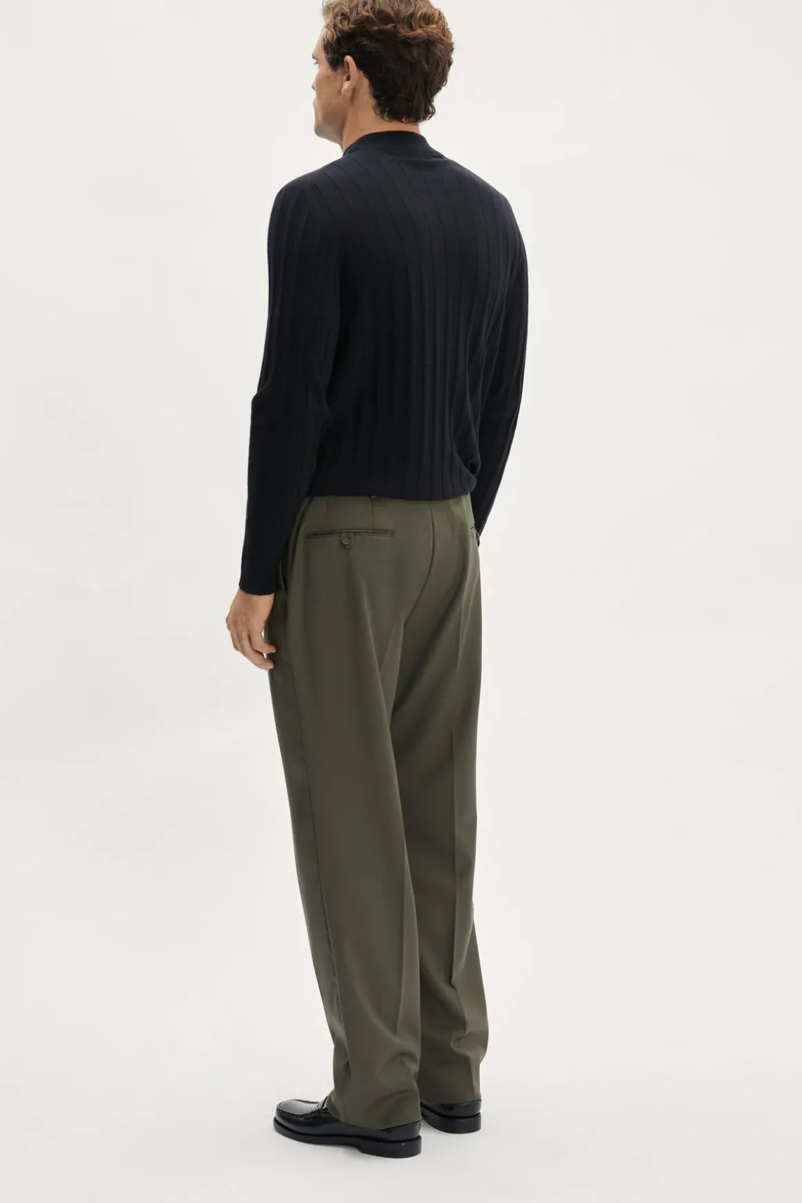 Pantalon ajusté en Laine