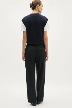 Pantalon ajusté en laine