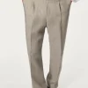 Pantalon en Sergé de Lin