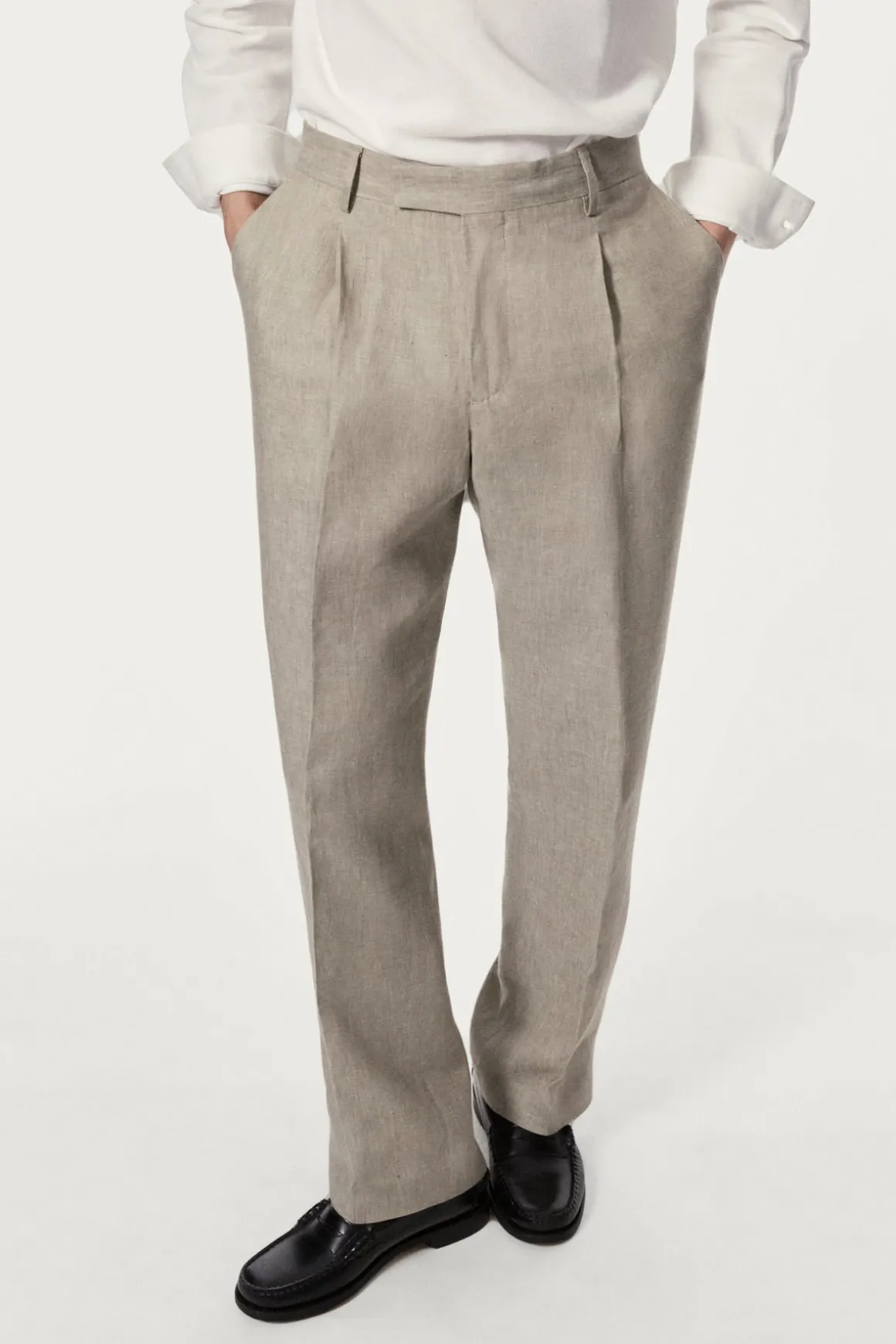 Pantalon en Sergé de Lin