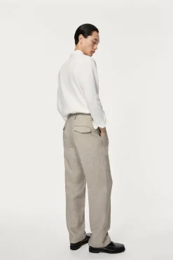 Pantalon en Sergé de Lin