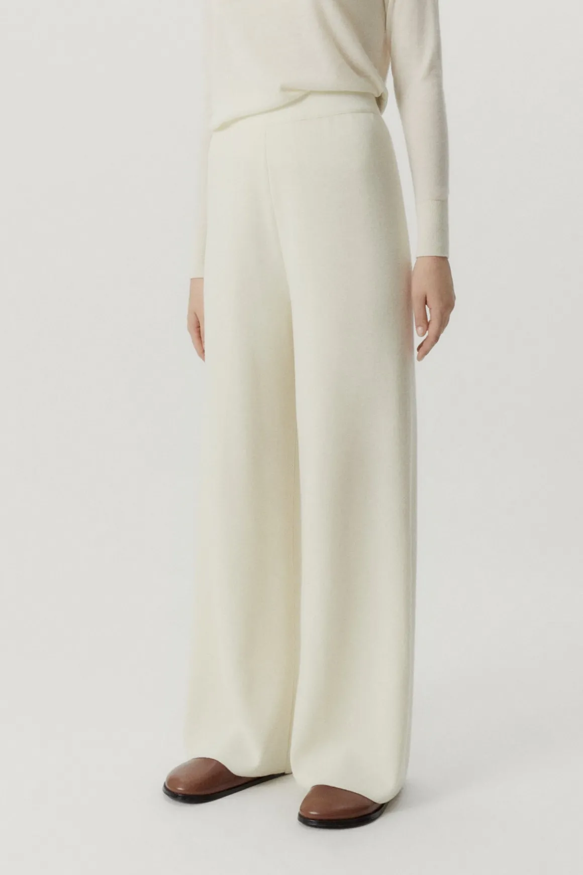 Pantalon palazzo en Laine ultra-douce