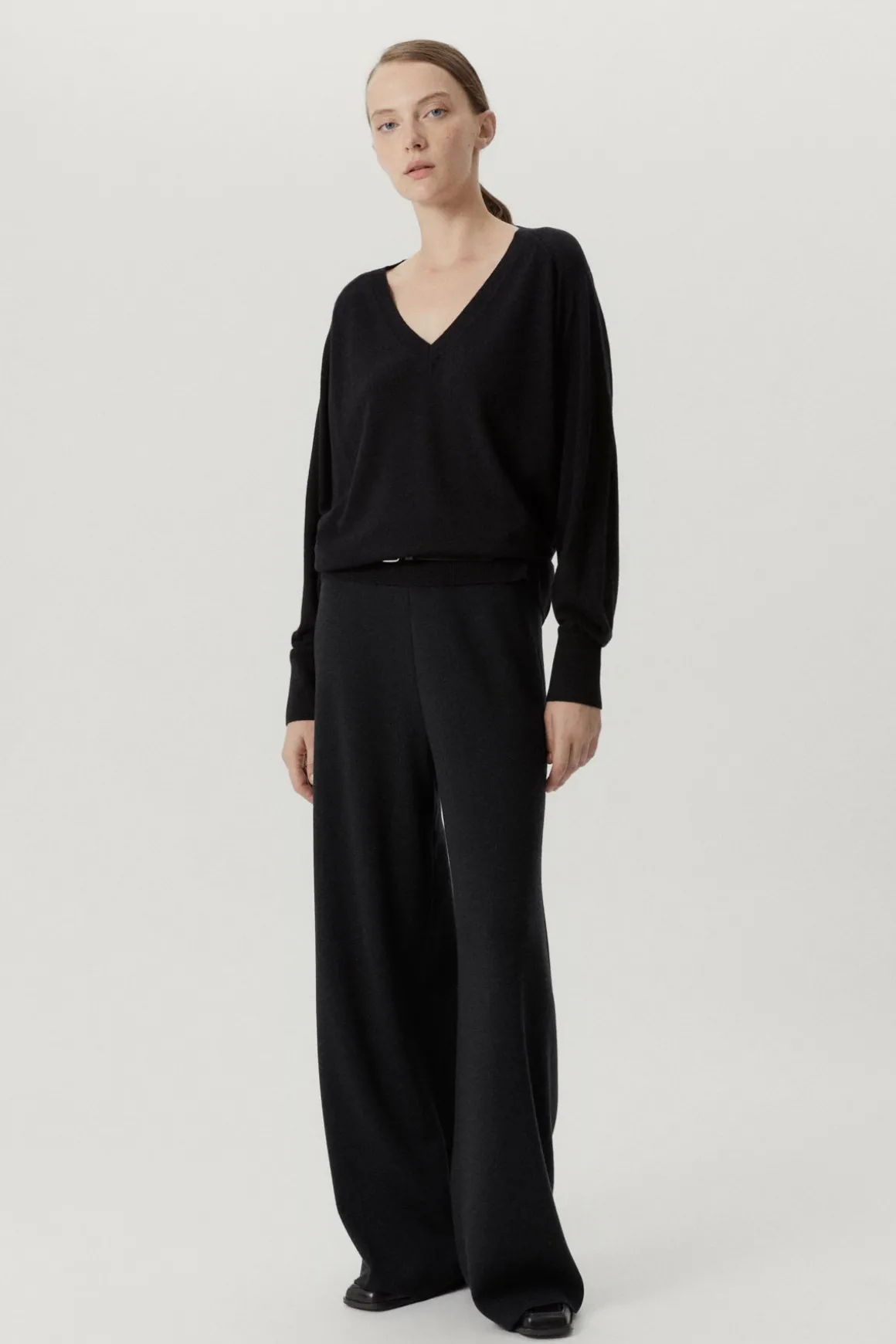 Pantalon palazzo en Laine ultra-douce