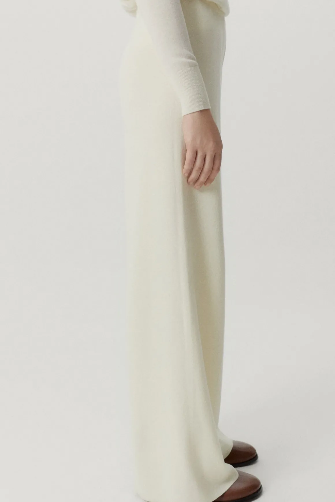 Pantalon palazzo en Laine ultra-douce