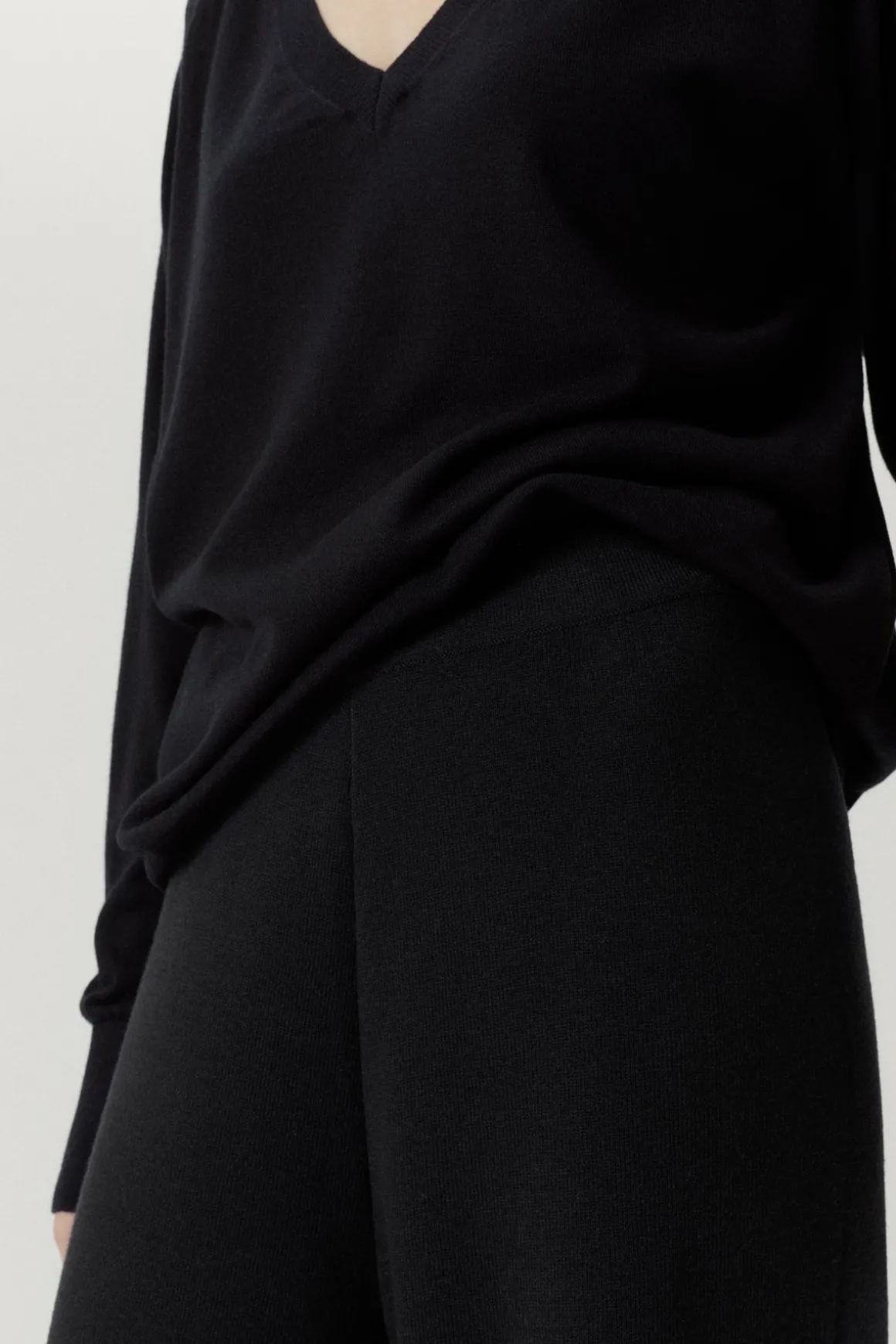 Pantalon palazzo en Laine ultra-douce