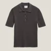 Polo à mailles côtelées en Coton biologique - Version imparfaite
