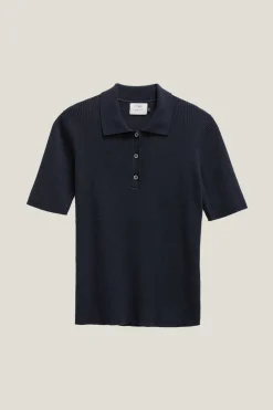 Polo à mailles côtelées en Coton biologique - Version imparfaite