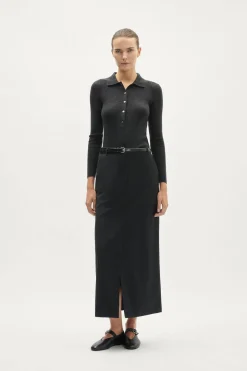 Polo boutonné en laine ultra douce