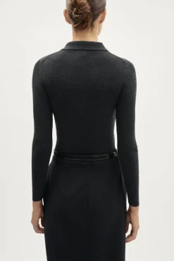Polo boutonné en laine ultra douce