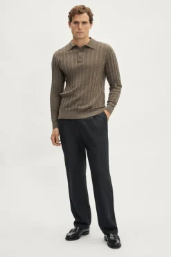 Polo côtelé ultra doux