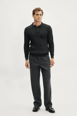 Polo côtelé ultra doux