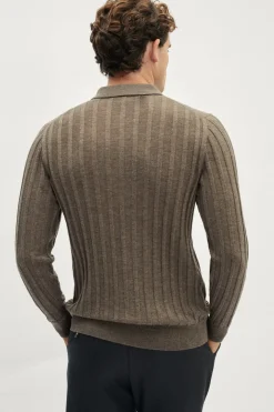 Polo côtelé ultra doux