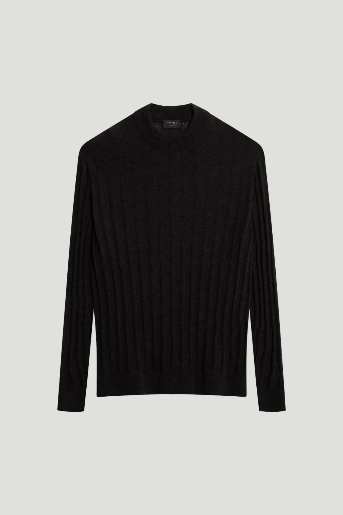 Pull à col montant côtelé ultra doux