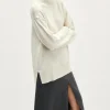 Pull à col montant oversize en Laine Mérinos