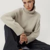 Pull à col roulé en Laine