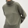 Pull à col roulé en Laine