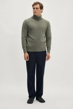 Pull à col roulé en Laine