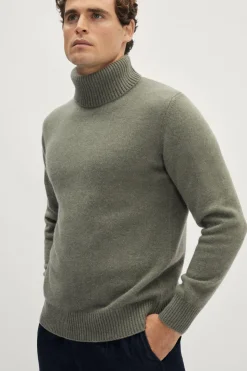 Pull à col roulé en Laine