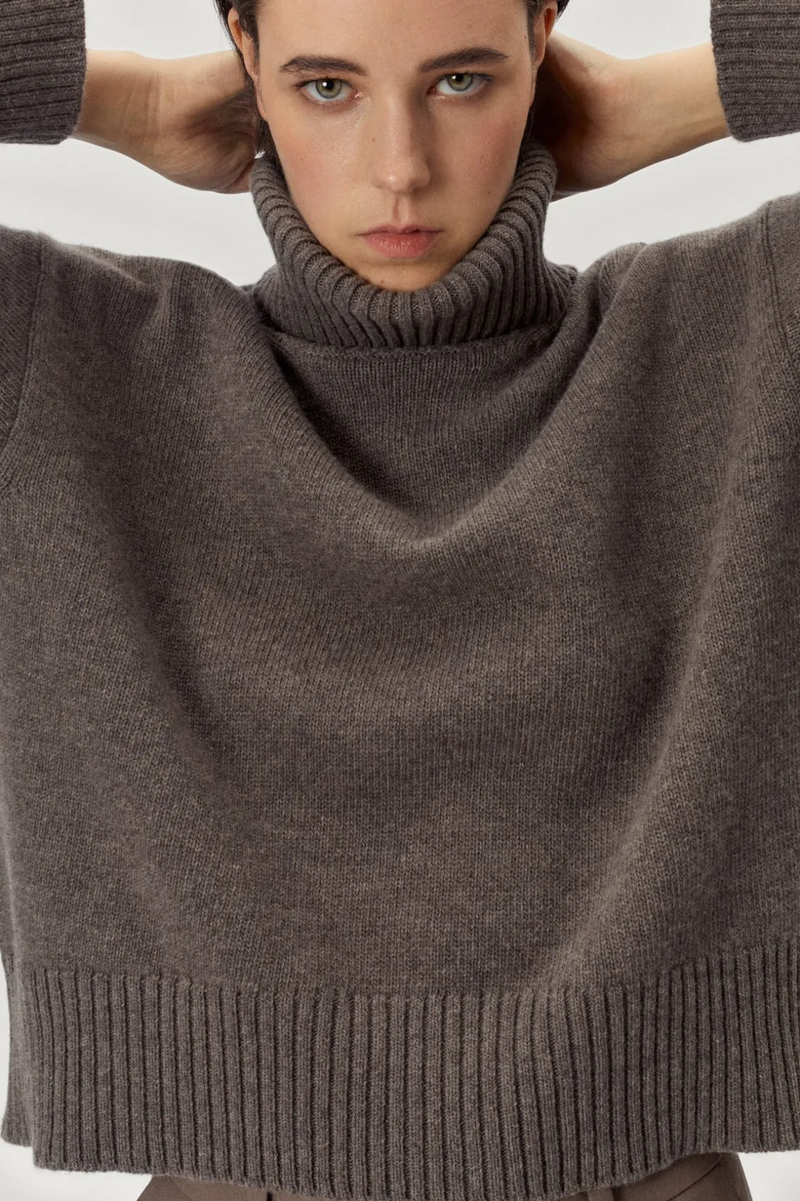 Pull à col roulé en Laine